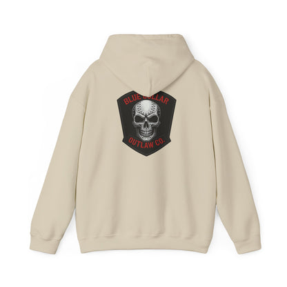 Blue Collar Outlaw | Skull Patch Hoodie