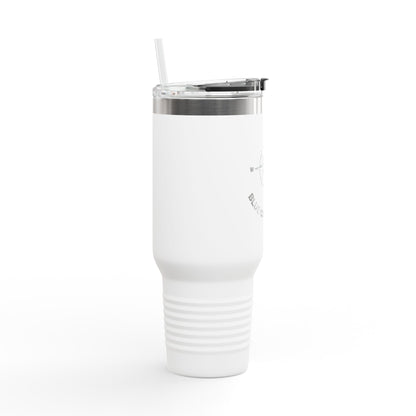 Blue Collar Outlaw | Compass Logo Blue Collar Wife Travel Mug | 40oz Insulated Tumbler