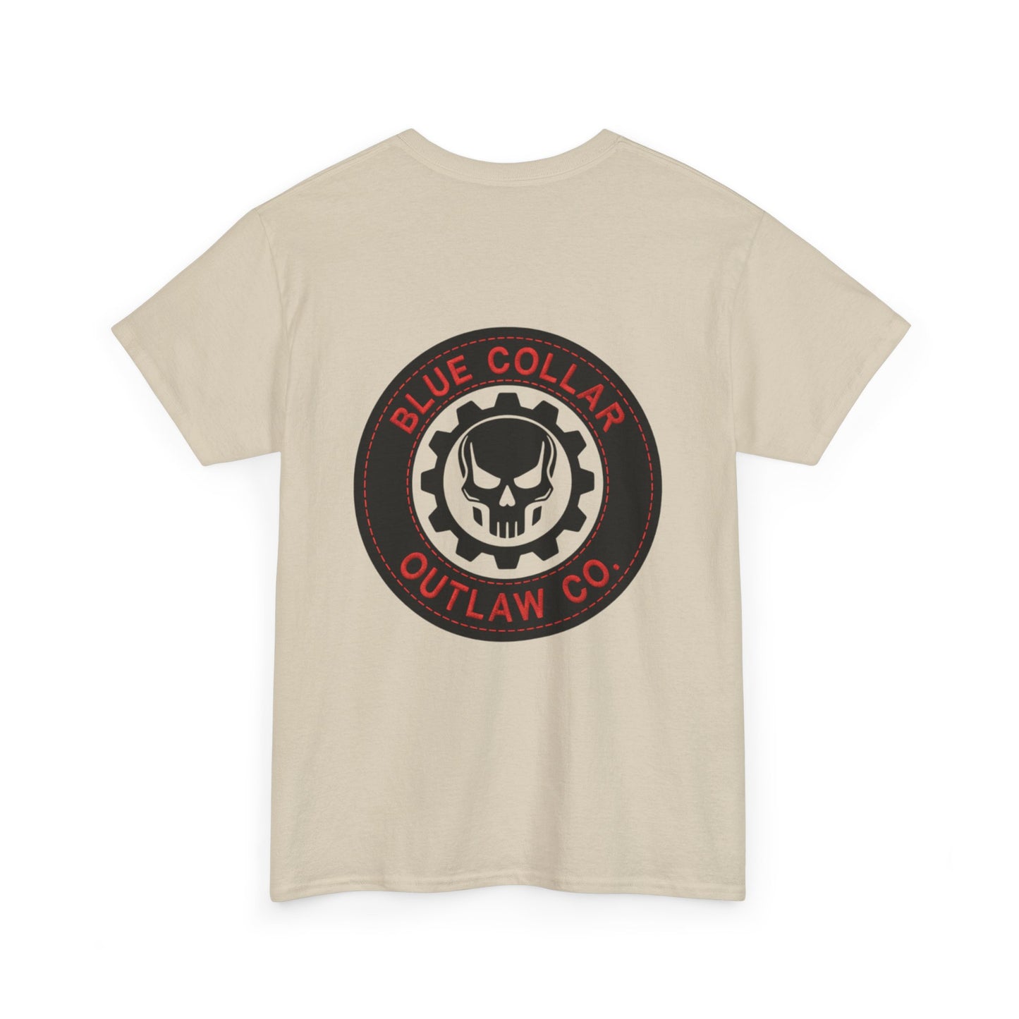 Blue Collar Outlaw | Skull and Gear T-Shirt