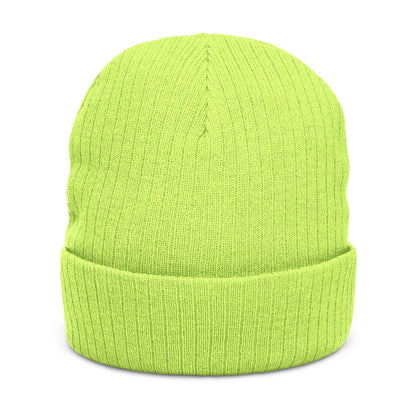 Blue Collar Outlaw | Blue Collar Patch Ribbed Knit Beanie