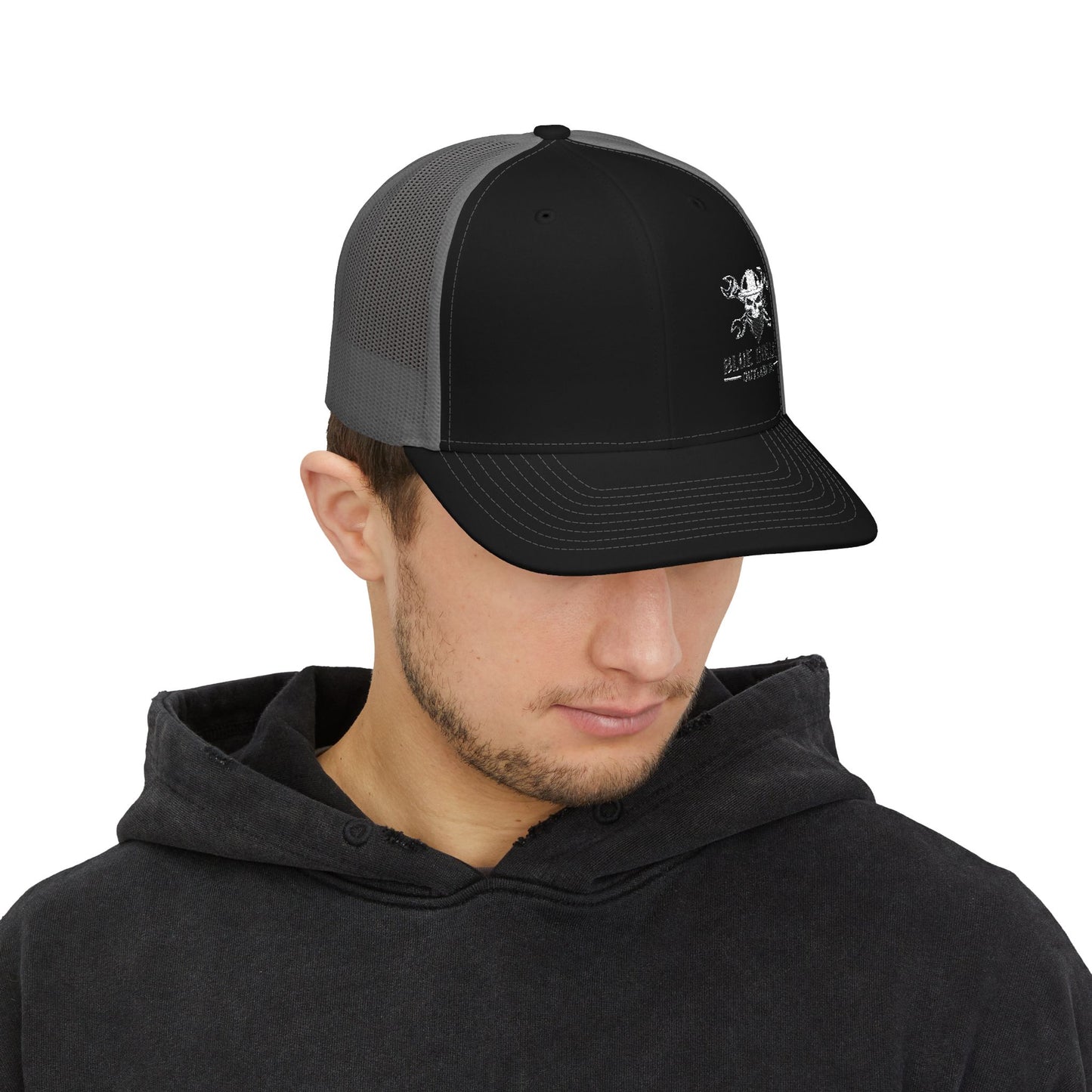 Blue Collar Outlaw | Blue Collar Skull Logo Snapback Cap