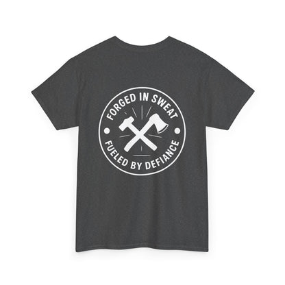 Blue Collar Outlaw | Forged in Sweat - Axe & Hammer T-Shirt
