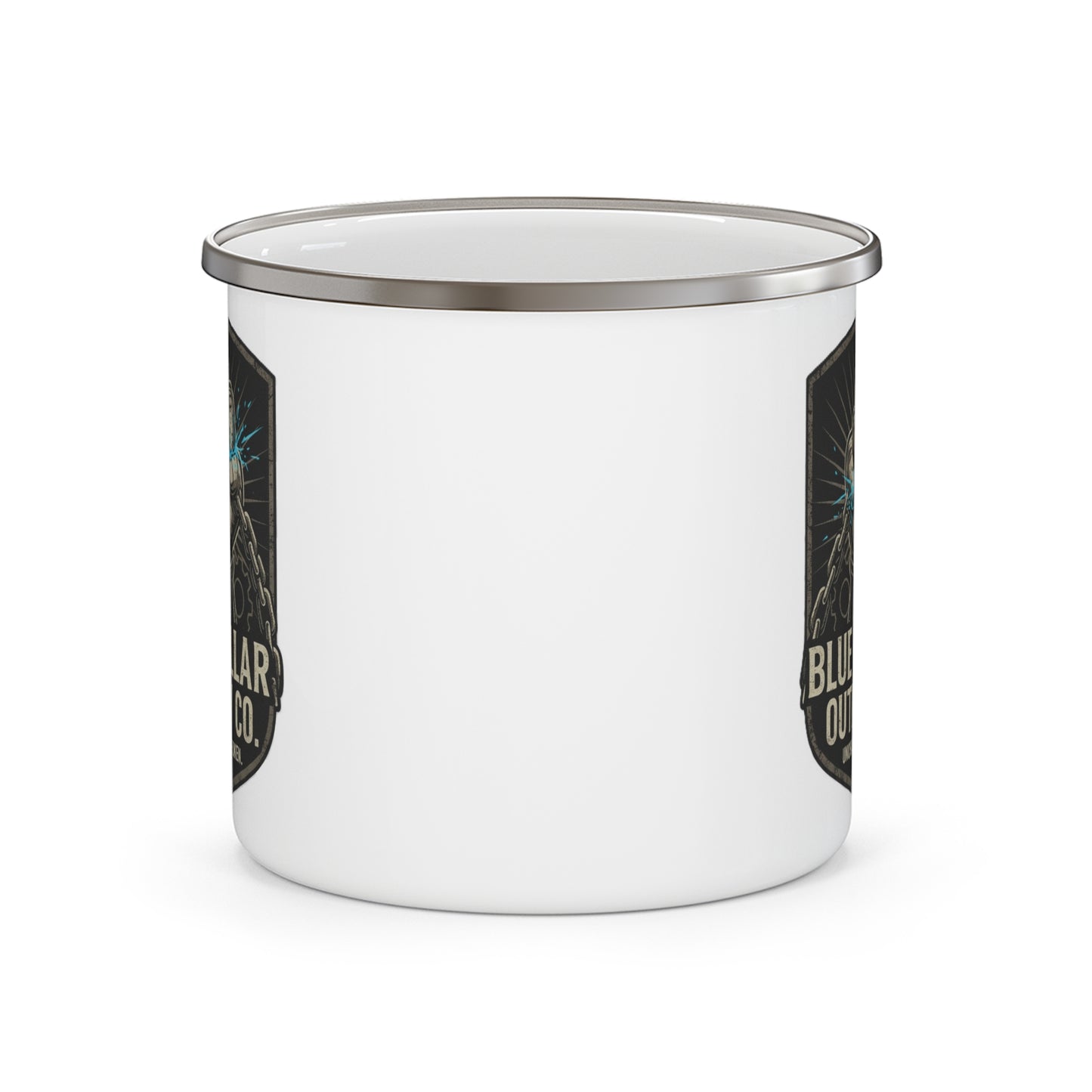Blue Collar Outlaw | Lightning Fist Enamel Camping Mug