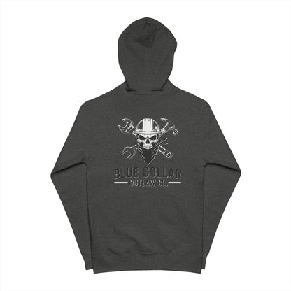 Blue Collar Outlaw | Skull and Hammers | Zip Up Hoodie