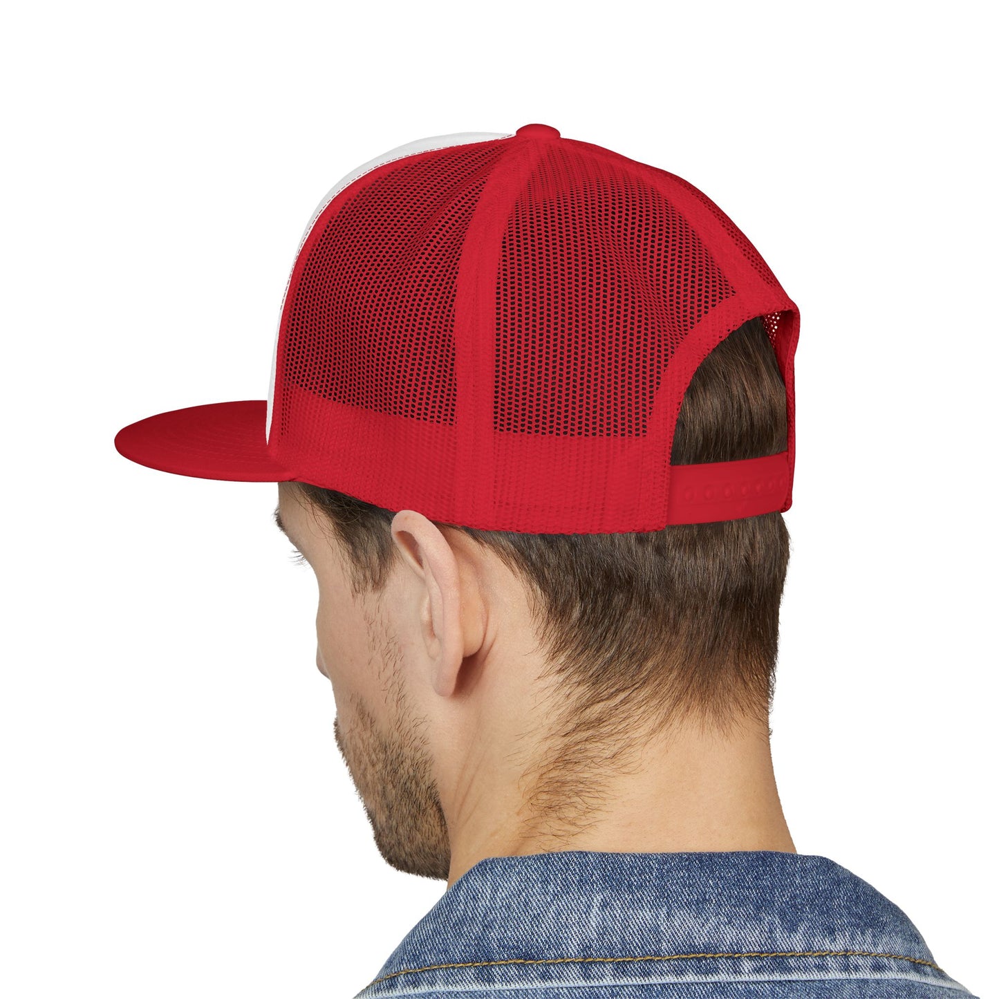 Blue Collar Outlaw | Skull Patch Trucker Cap | Embroidered 5-Panel Mesh Hat