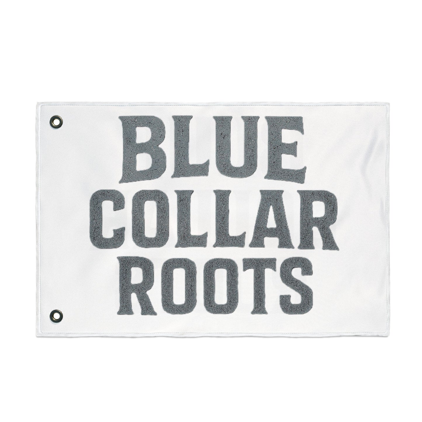 Blue Collar Outlaw | Blue Collar Roots Flag | Double-Sided Garden Flag