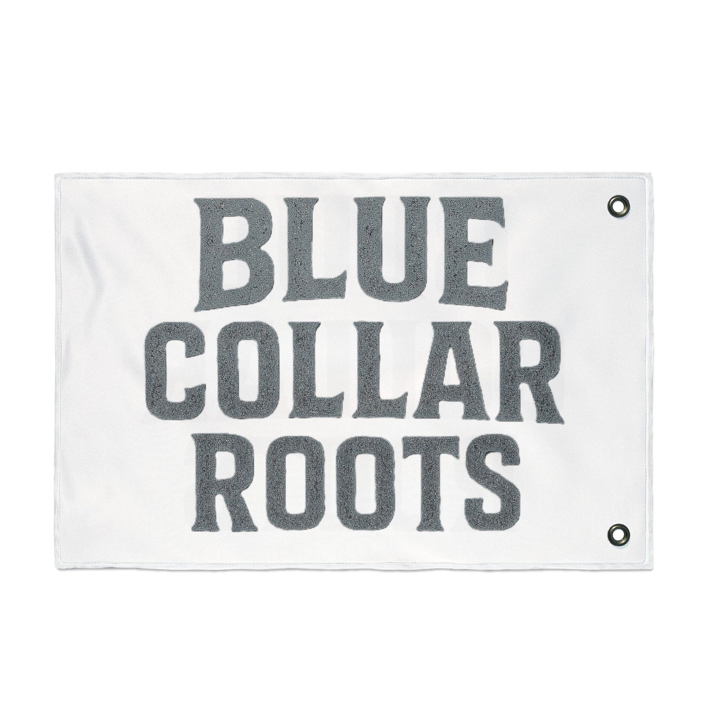 Blue Collar Outlaw | Blue Collar Roots Flag | Double-Sided Garden Flag