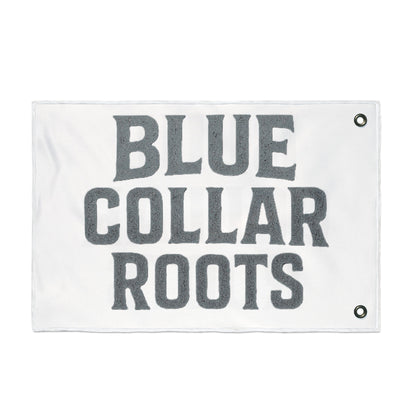 Blue Collar Outlaw | Blue Collar Roots Flag | Double-Sided Garden Flag