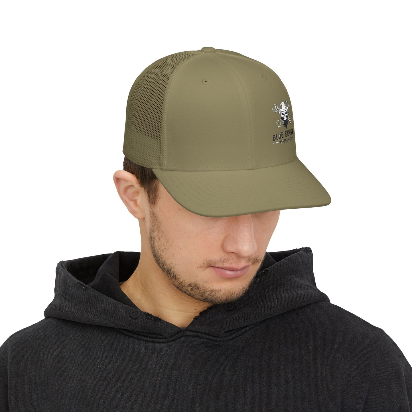 Blue Collar Outlaw | Blue Collar Skull Logo Snapback Cap