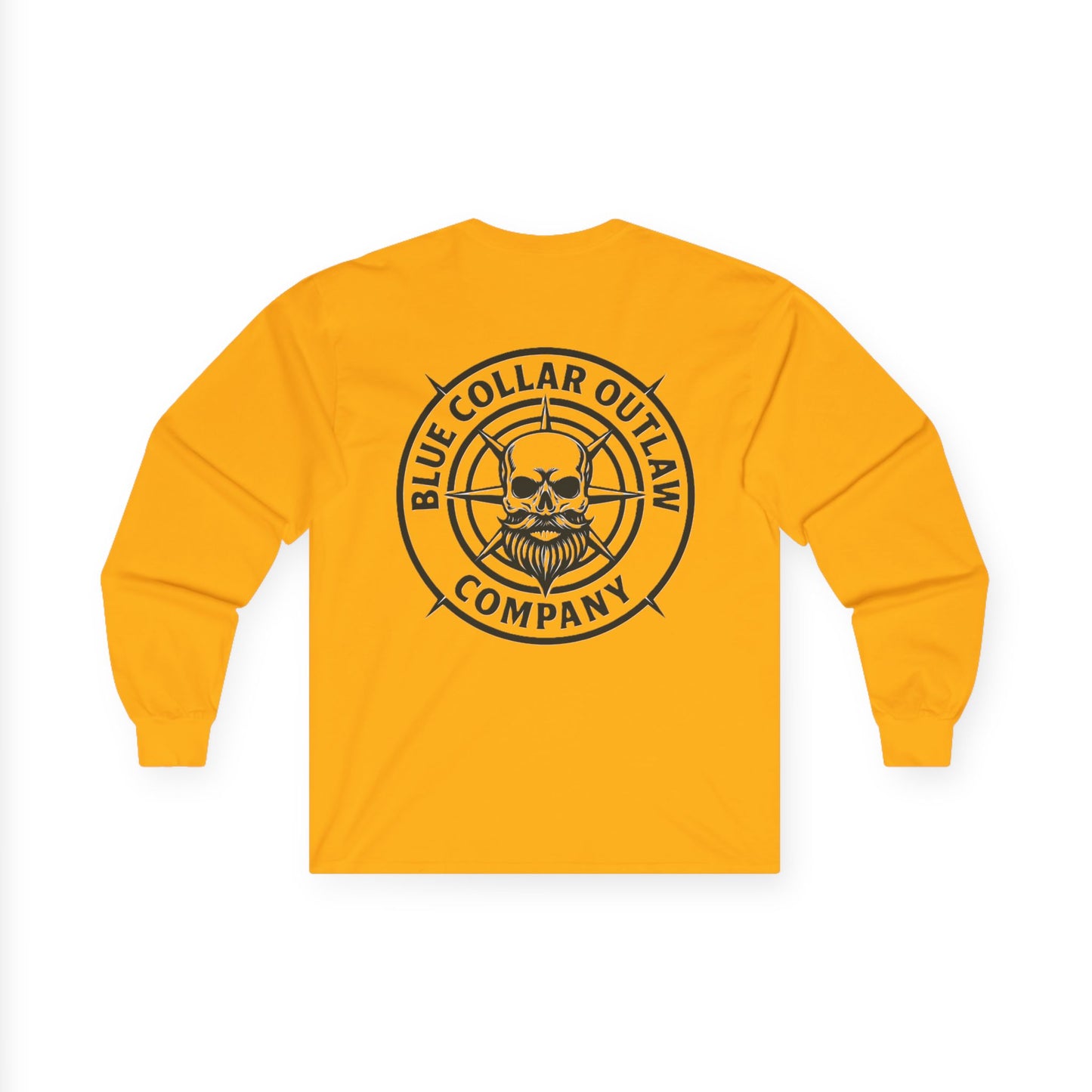 Blue Collar Outlaw | Skull & Compass Long Sleeve Tee
