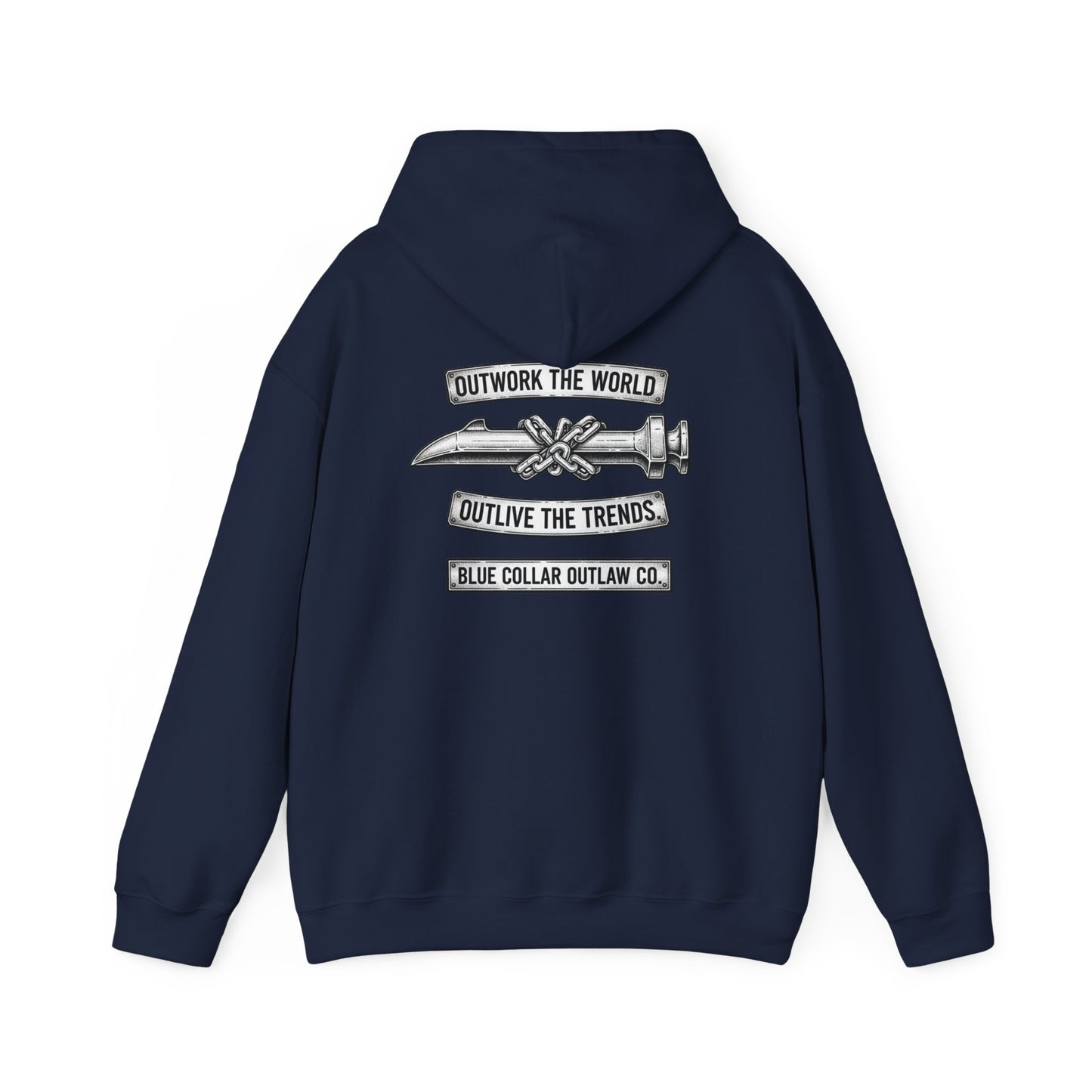 Blue Collar Outlaw | Outwork The World Hoodie