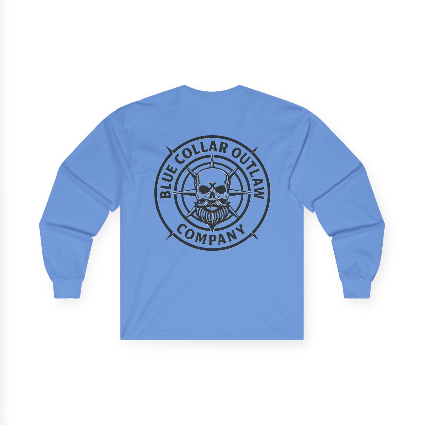 Blue Collar Outlaw | Skull & Compass Long Sleeve Tee