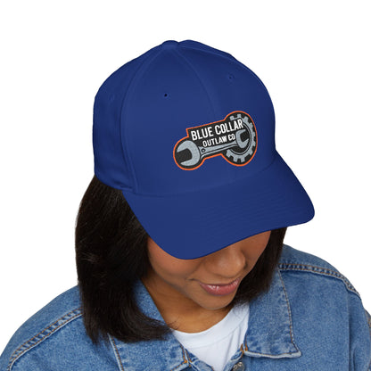 Blue Collar Outlaw | Embroidered Structured FlexFit Cap