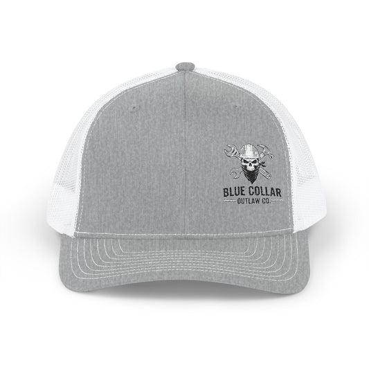 Blue Collar Outlaw | Blue Collar Skull Logo Snapback Cap