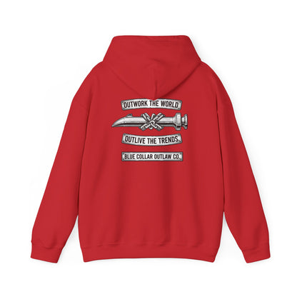 Blue Collar Outlaw | Outwork The World Hoodie