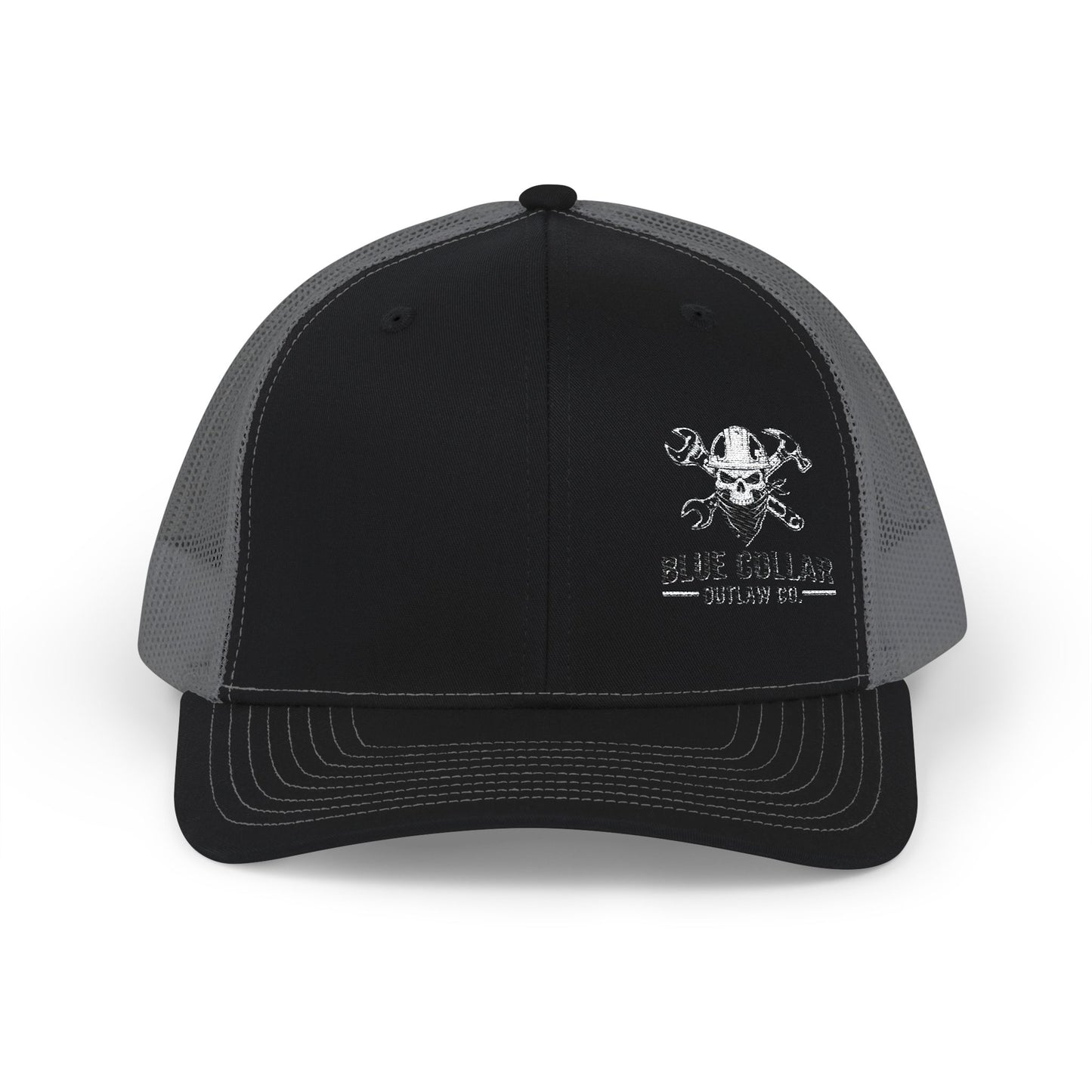 Blue Collar Outlaw | Blue Collar Skull Logo Snapback Cap