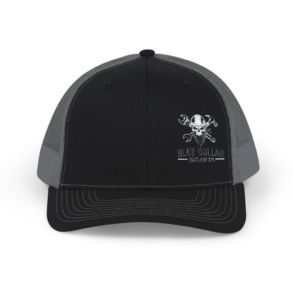Blue Collar Outlaw | Blue Collar Skull Logo Snapback Cap