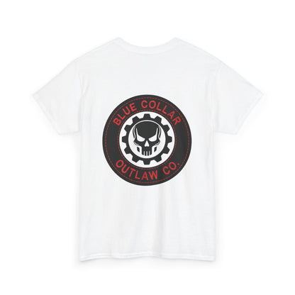 Blue Collar Outlaw | Skull and Gear T-Shirt