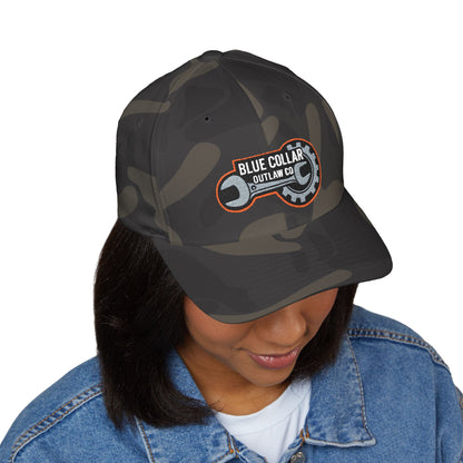 Blue Collar Outlaw | Embroidered Structured FlexFit Cap