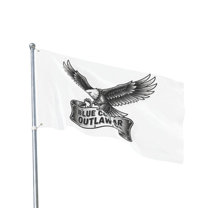 Blue Collar Outlaw | Blue Collar Eagle Flag | Double-Sided Garden Flag