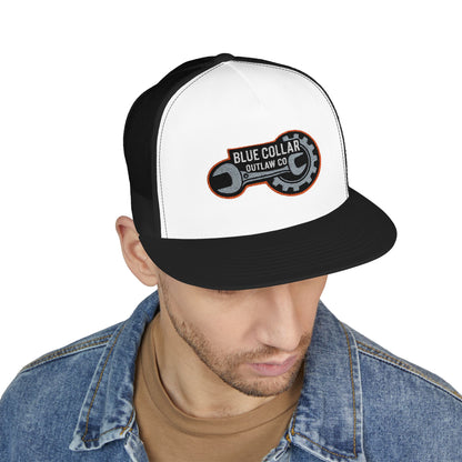 Blue Collar Outlaw | Wrench and Gear Trucker Cap