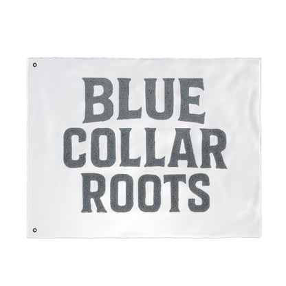 Blue Collar Outlaw | Blue Collar Roots Flag | Double-Sided Garden Flag