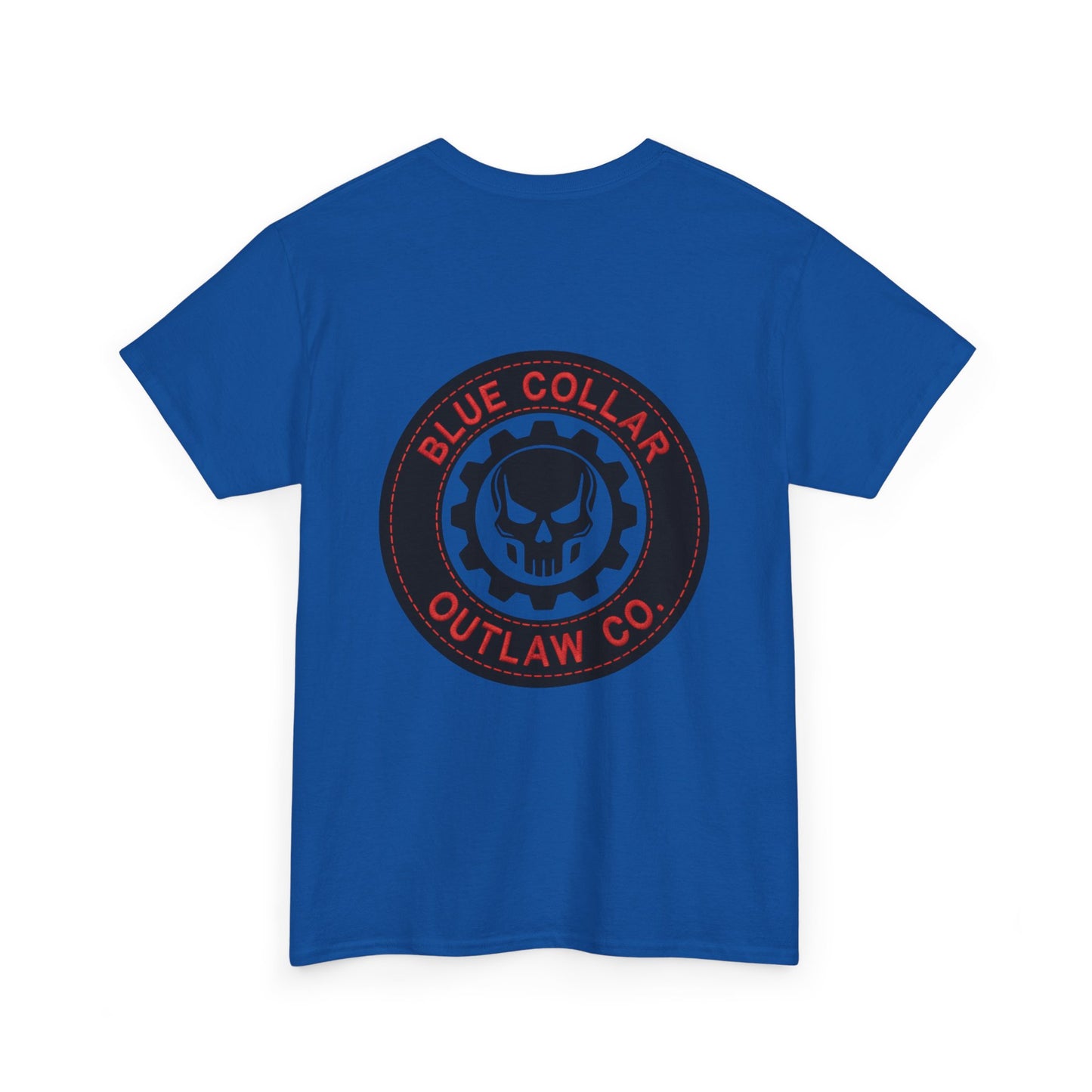 Blue Collar Outlaw | Skull and Gear T-Shirt