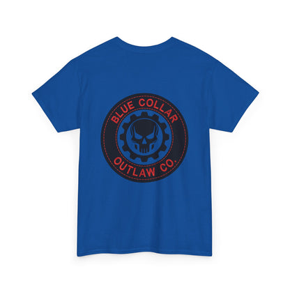 Blue Collar Outlaw | Skull and Gear T-Shirt