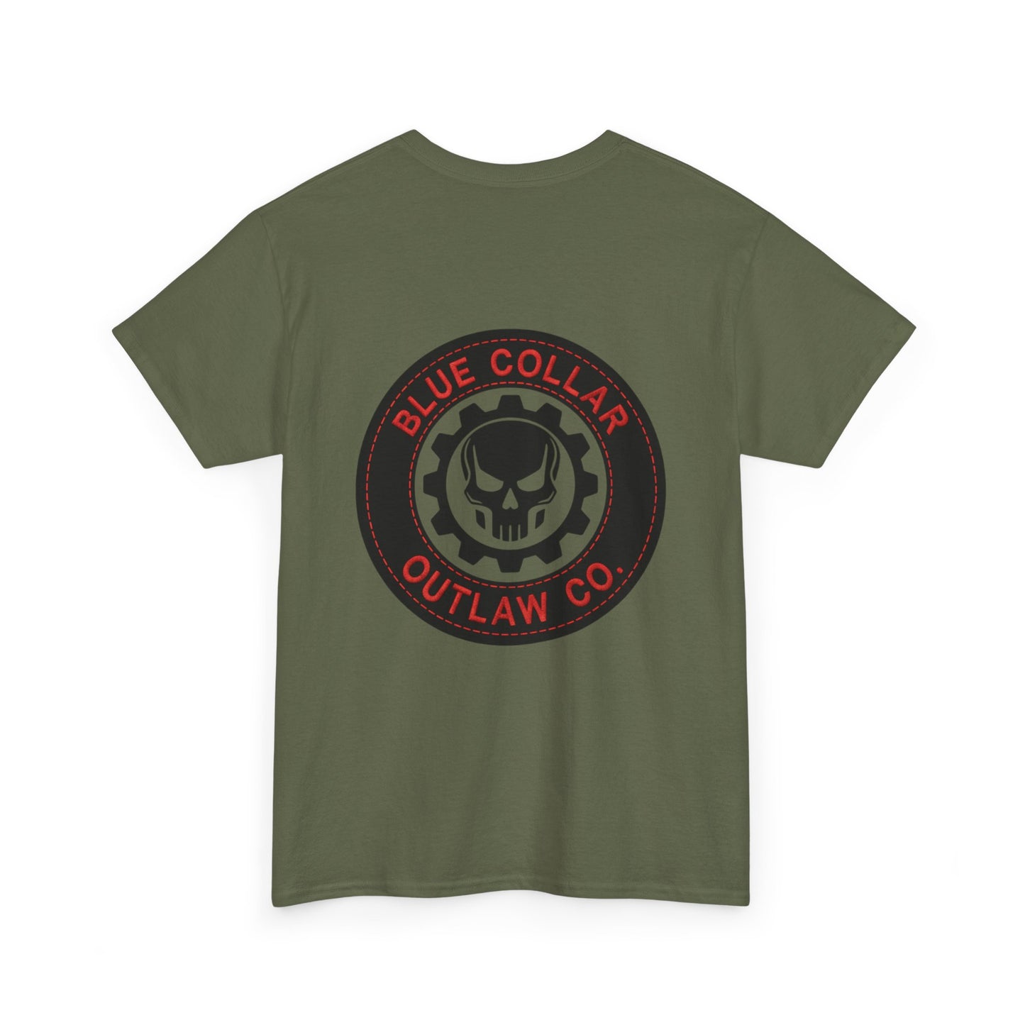 Blue Collar Outlaw | Skull and Gear T-Shirt
