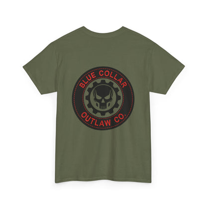 Blue Collar Outlaw | Skull and Gear T-Shirt