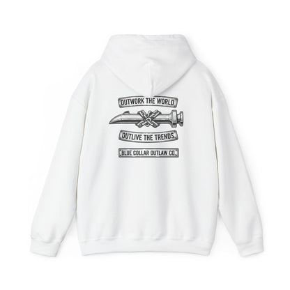 Blue Collar Outlaw | Outwork The World Hoodie