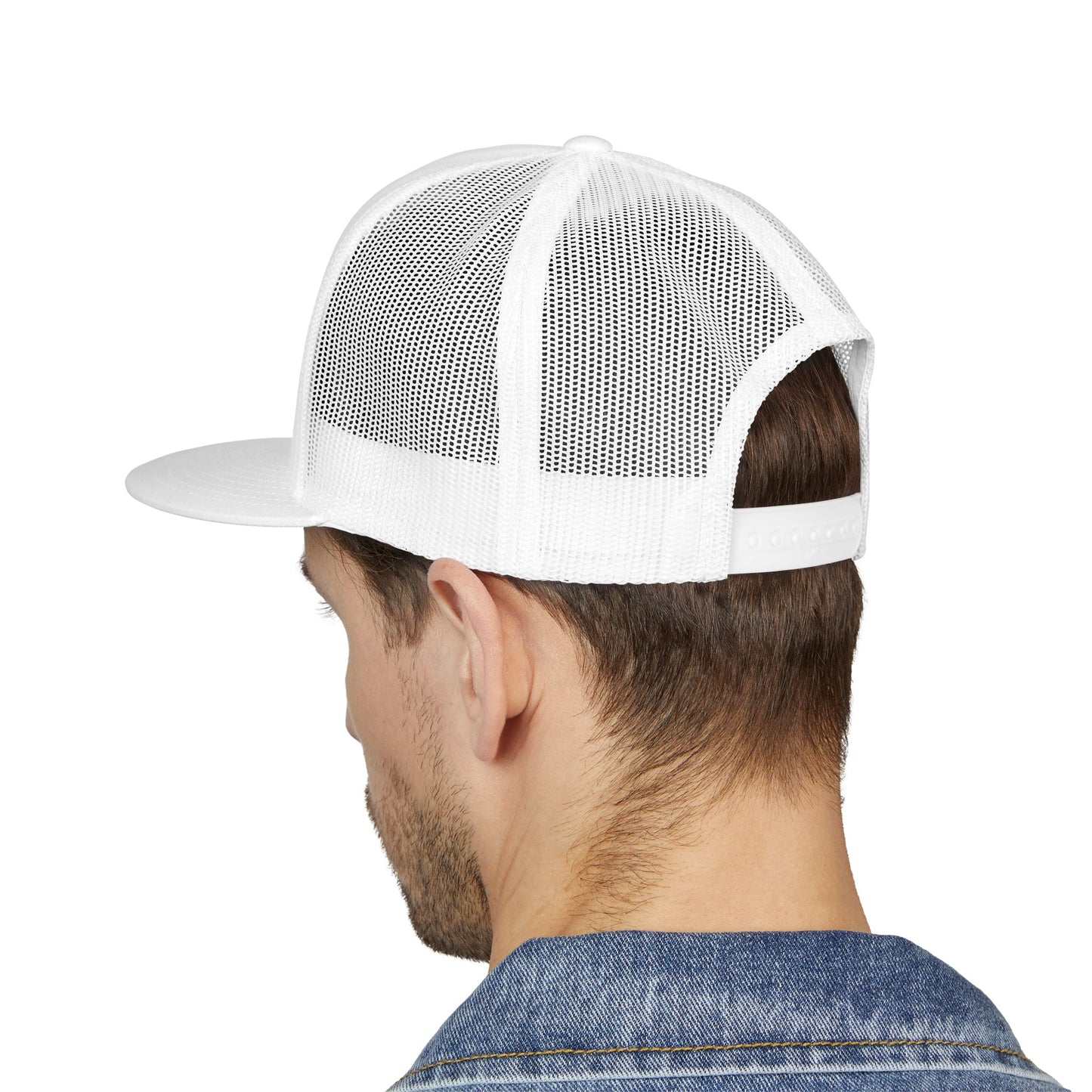 Blue Collar Outlaw | Skull Patch Trucker Cap | Embroidered 5-Panel Mesh Hat