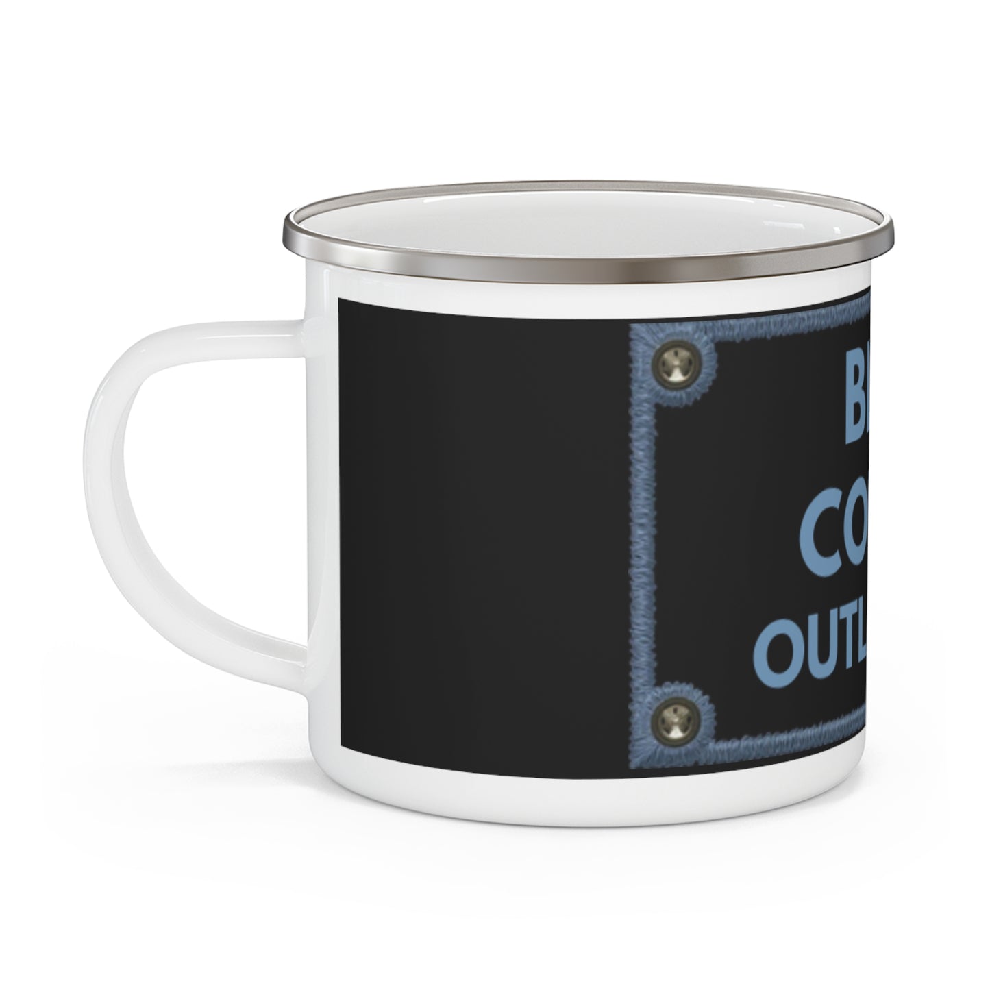 Blue Collar Outlaw | Blue Collar Outlaw Logo Enamel Camping Mug