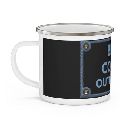 Blue Collar Outlaw | Blue Collar Outlaw Logo Enamel Camping Mug