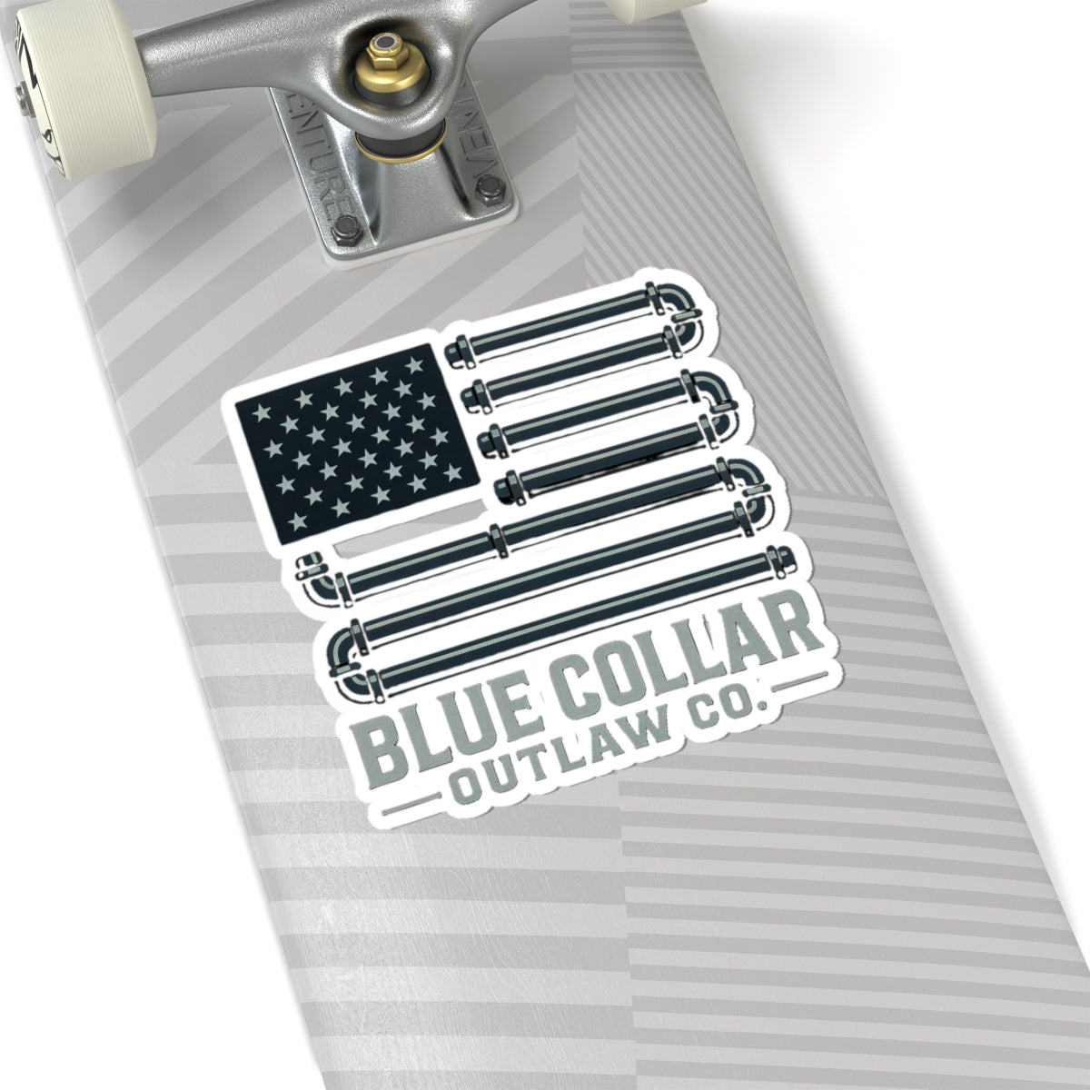 Blue Collar Outlaw | Flag sticker | Kiss-Cut Sticker