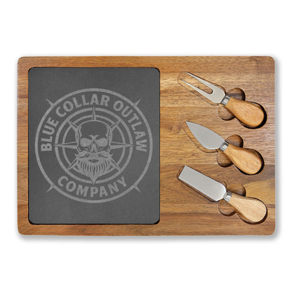 Blue Collar Outlaw | Blue Collar Outlaw Logo Charcuterie Board
