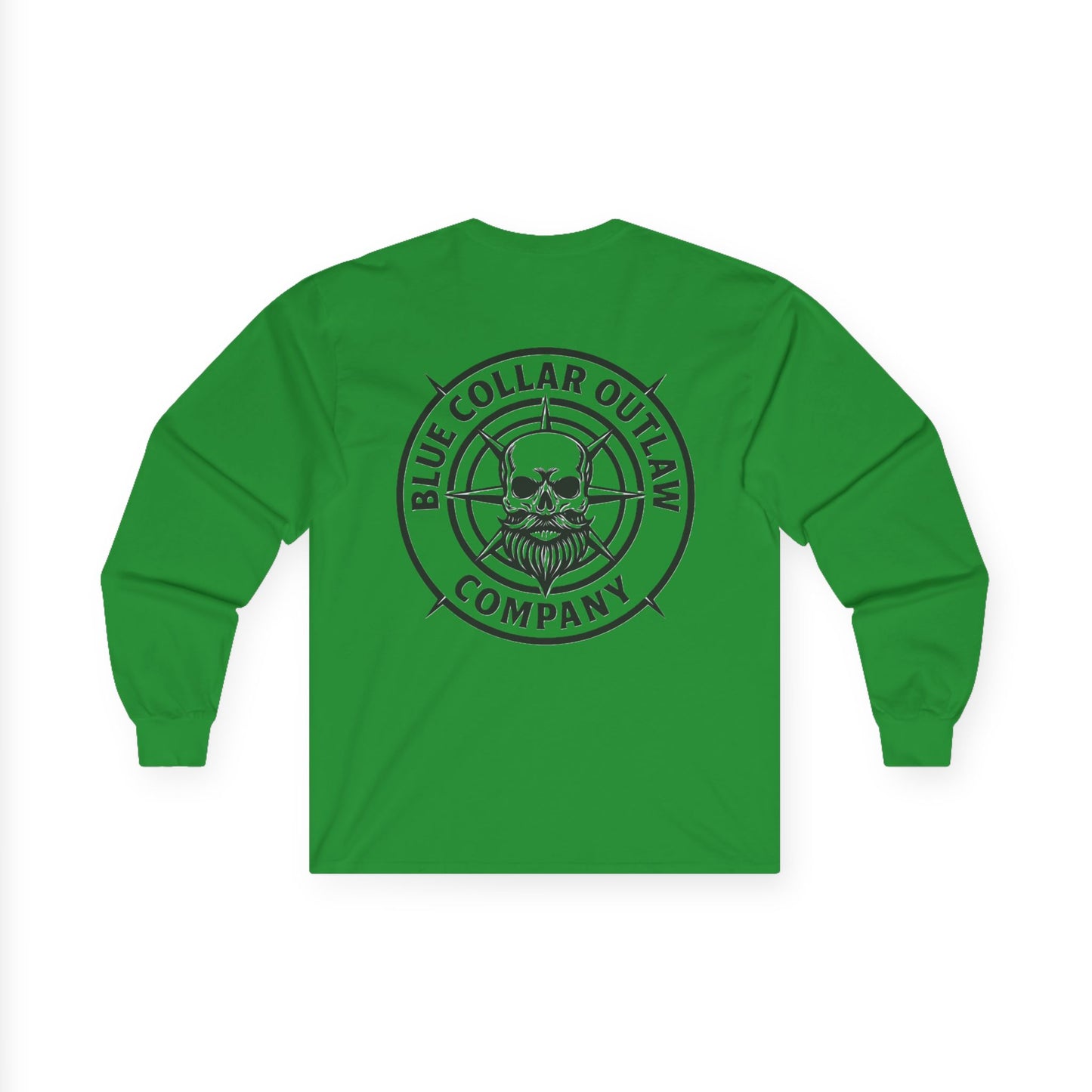 Blue Collar Outlaw | Skull & Compass Long Sleeve Tee