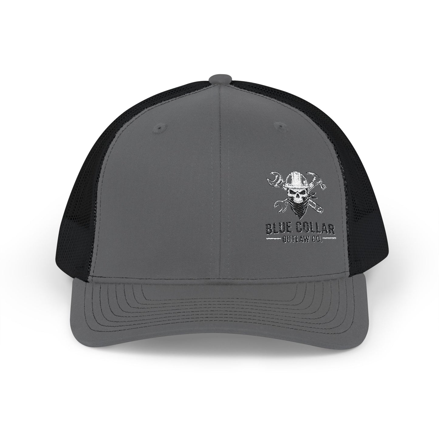 Blue Collar Outlaw | Blue Collar Skull Logo Snapback Cap