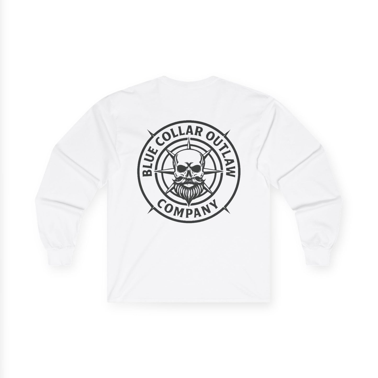 Blue Collar Outlaw | Skull & Compass Long Sleeve Tee