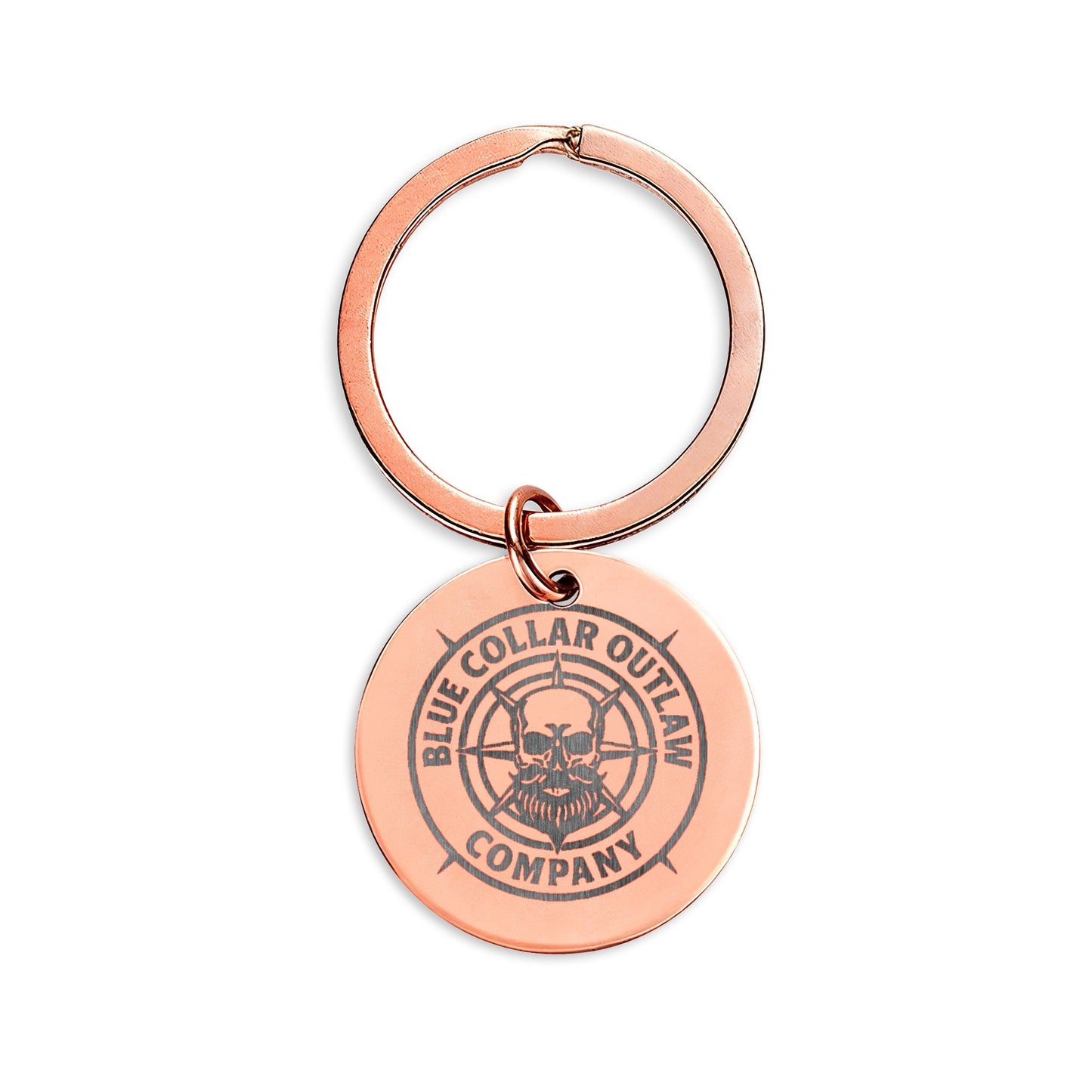 Blue Collar Outlaw | Skull Logo Keychain