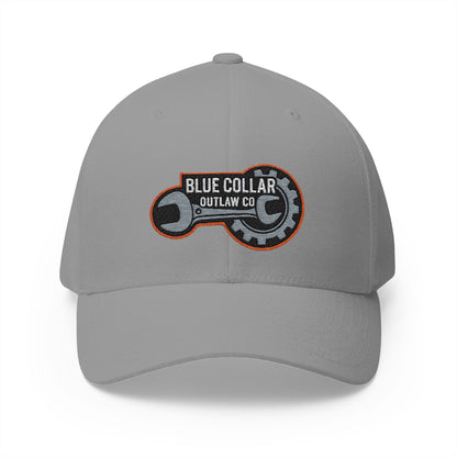 Blue Collar Outlaw | Embroidered Structured FlexFit Cap