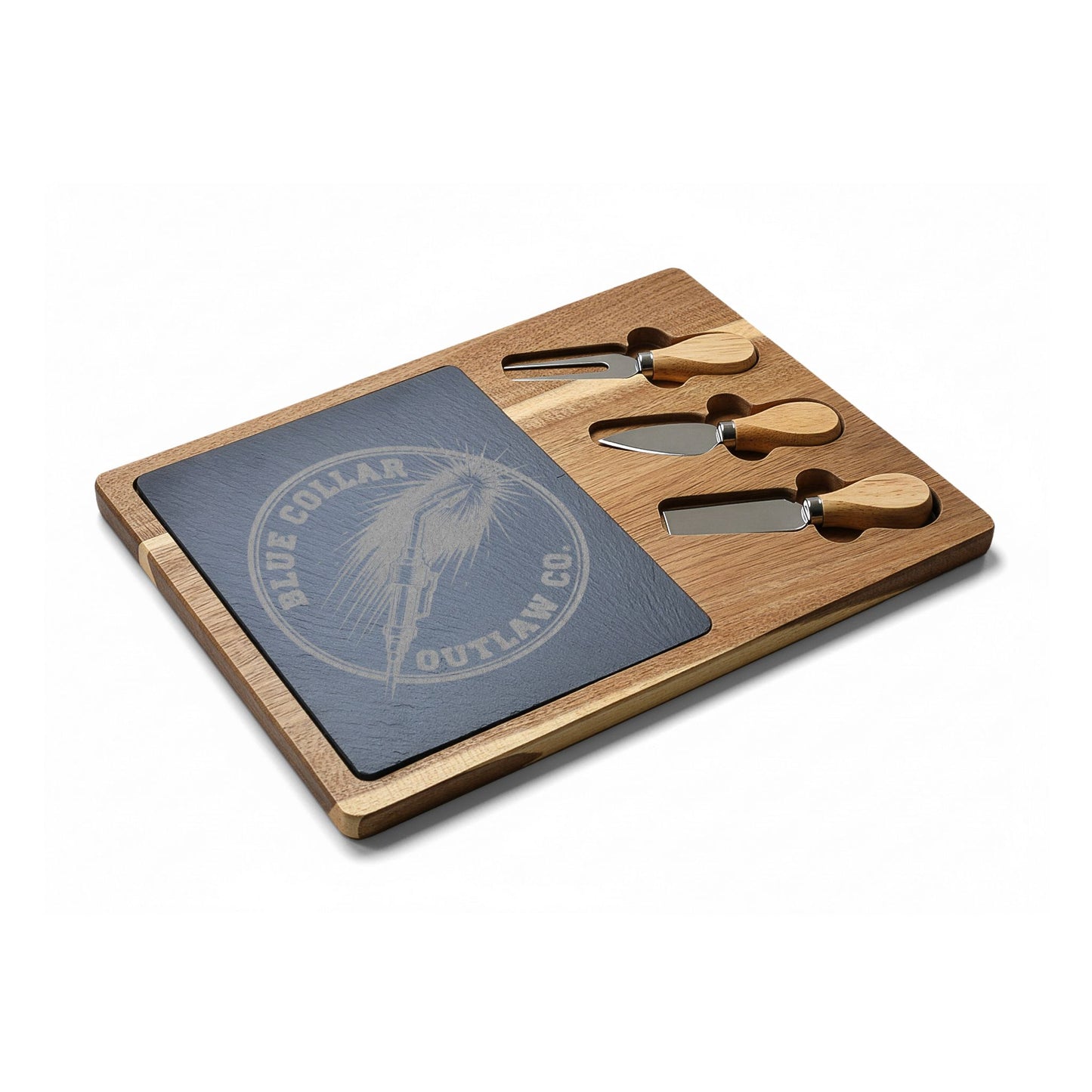 Blue Collar Outlaw | Torch Logo Charcuterie Board