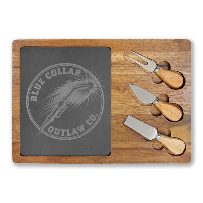Blue Collar Outlaw | Torch Logo Charcuterie Board