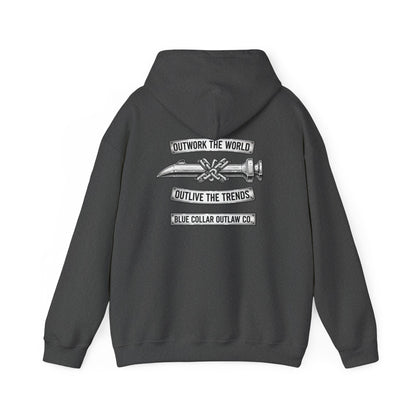 Blue Collar Outlaw | Outwork The World Hoodie