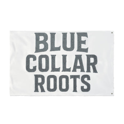 Blue Collar Outlaw | Blue Collar Roots Flag | Double-Sided Garden Flag