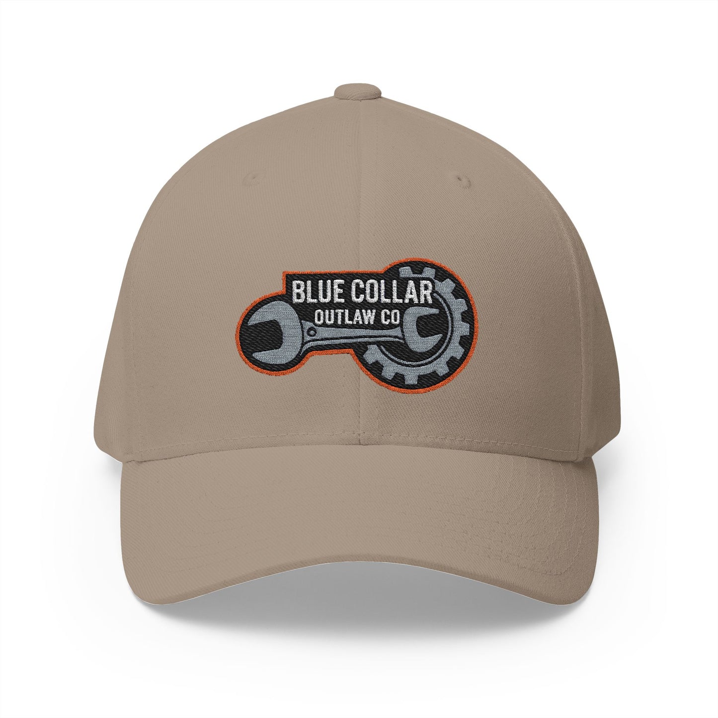 Blue Collar Outlaw | Embroidered Structured FlexFit Cap