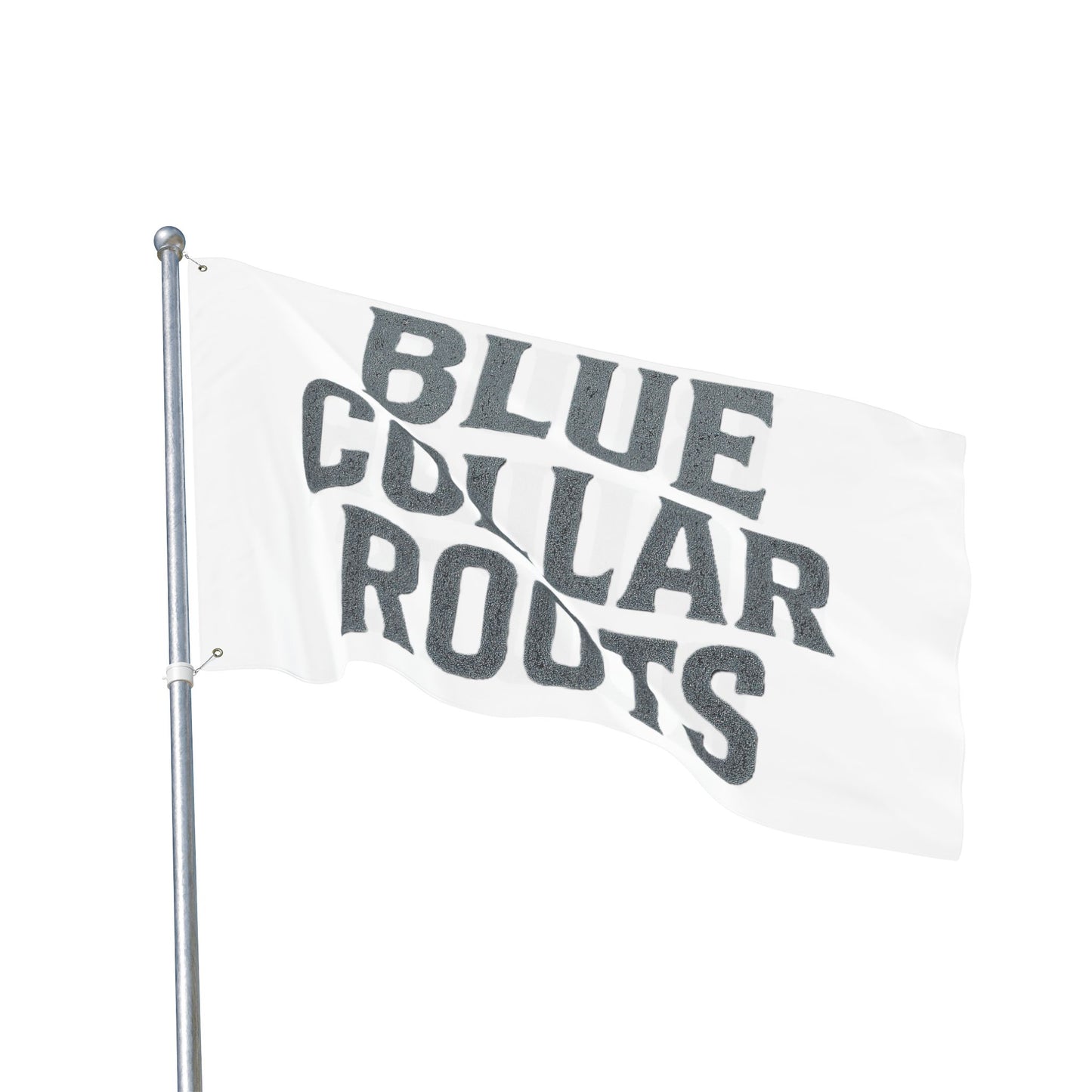 Blue Collar Outlaw | Blue Collar Roots Flag | Double-Sided Garden Flag