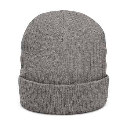 Blue Collar Outlaw | Blue Collar Patch Ribbed Knit Beanie