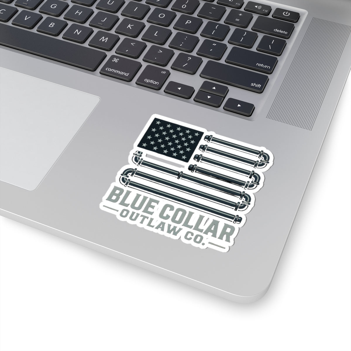 Blue Collar Outlaw | Flag sticker | Kiss-Cut Sticker
