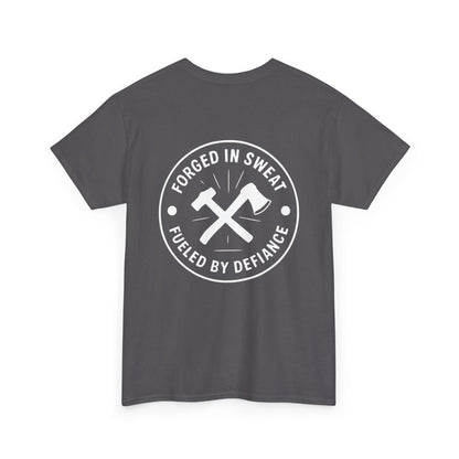 Blue Collar Outlaw | Forged in Sweat - Axe & Hammer T-Shirt